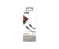 SBS Kabel Audio SBS Jack 3,5 - Jack 3,5 1,5 m Czarny # - 1436404 - zdjęcie 2